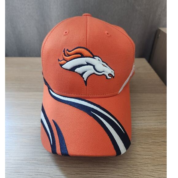 NFL Other - Vintage Reebok NFL Equipment Denver Broncos Sideline Hat Adjustable Orange Cap